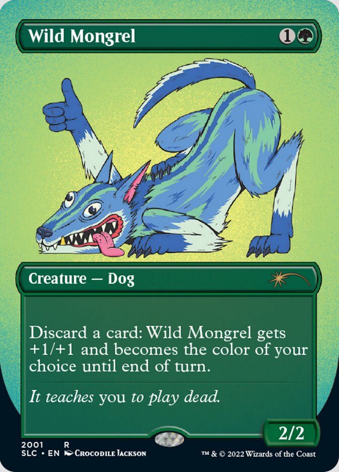 Wild Mongrel (Borderless) [Secret Lair Countdown Kit] | The Time Vault CA