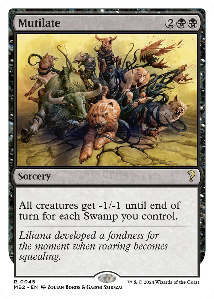 Mutilate (White Border) [Mystery Booster 2] | The Time Vault CA