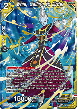 Whis, Calling to Order (BT16-131) [Realm of the Gods] | The Time Vault CA