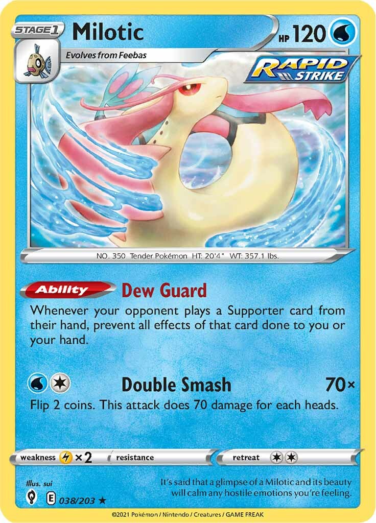 Milotic (038/203) [Sword & Shield: Evolving Skies] | The Time Vault CA