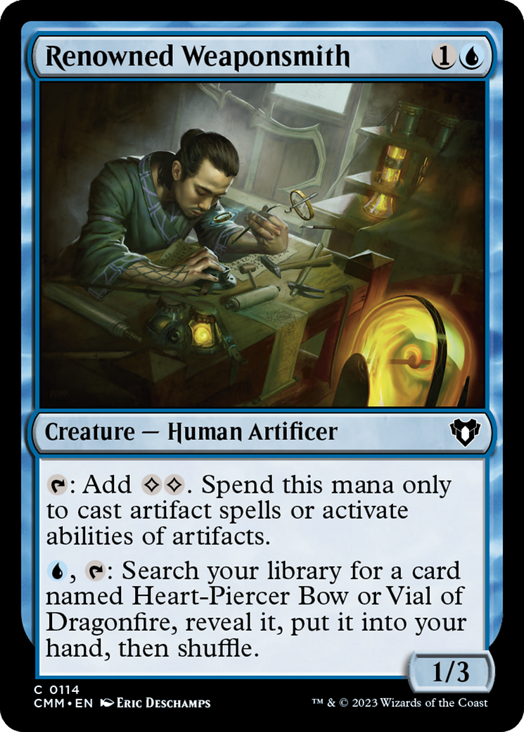 Renowned Weaponsmith [Commander Masters] | The Time Vault CA