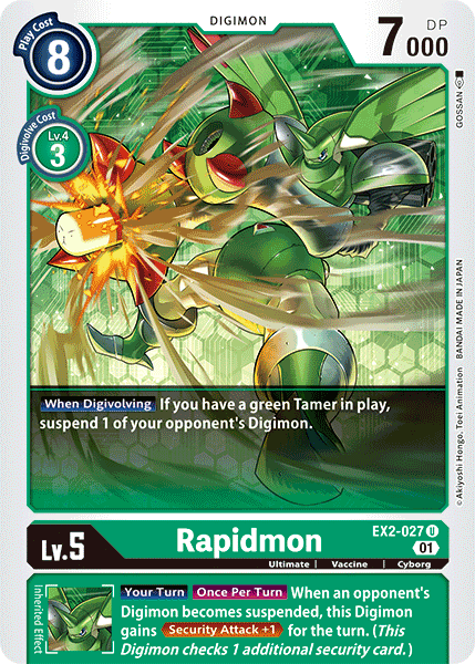 Rapidmon [EX2-027] [Digital Hazard] | The Time Vault CA