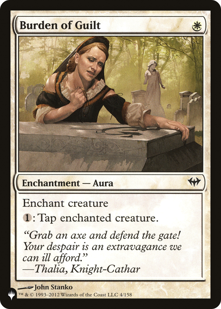 Burden of Guilt [The List] | The Time Vault CA