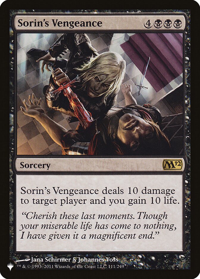 Sorin's Vengeance [The List] | The Time Vault CA