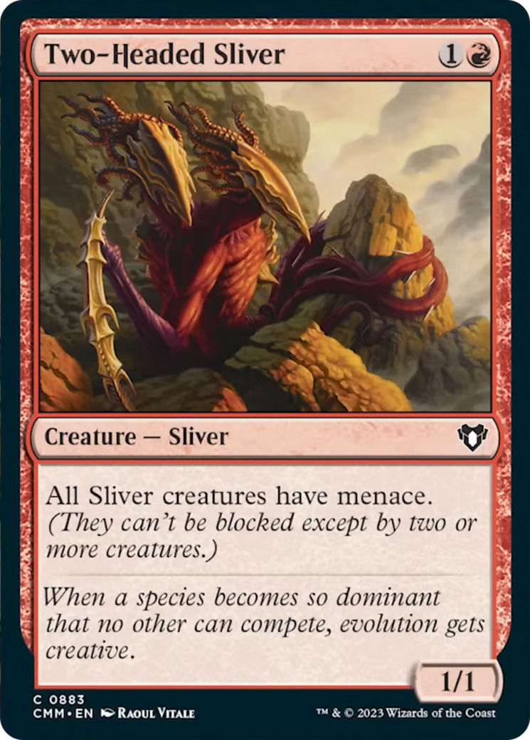 Two-Headed Sliver [Commander Masters] | The Time Vault CA