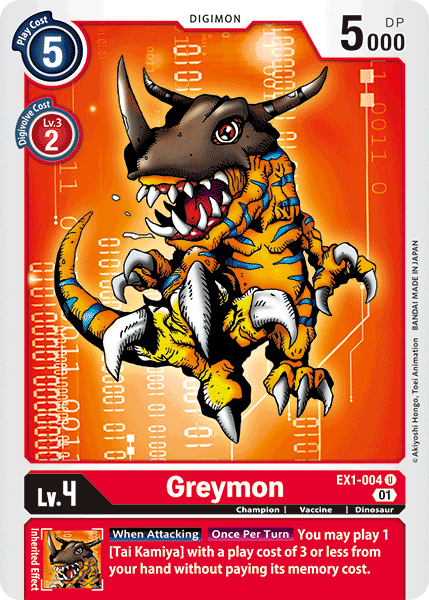 Greymon [EX1-004] [Classic Collection] | The Time Vault CA