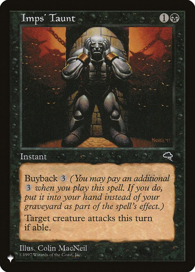 Imps' Taunt [The List] | The Time Vault CA