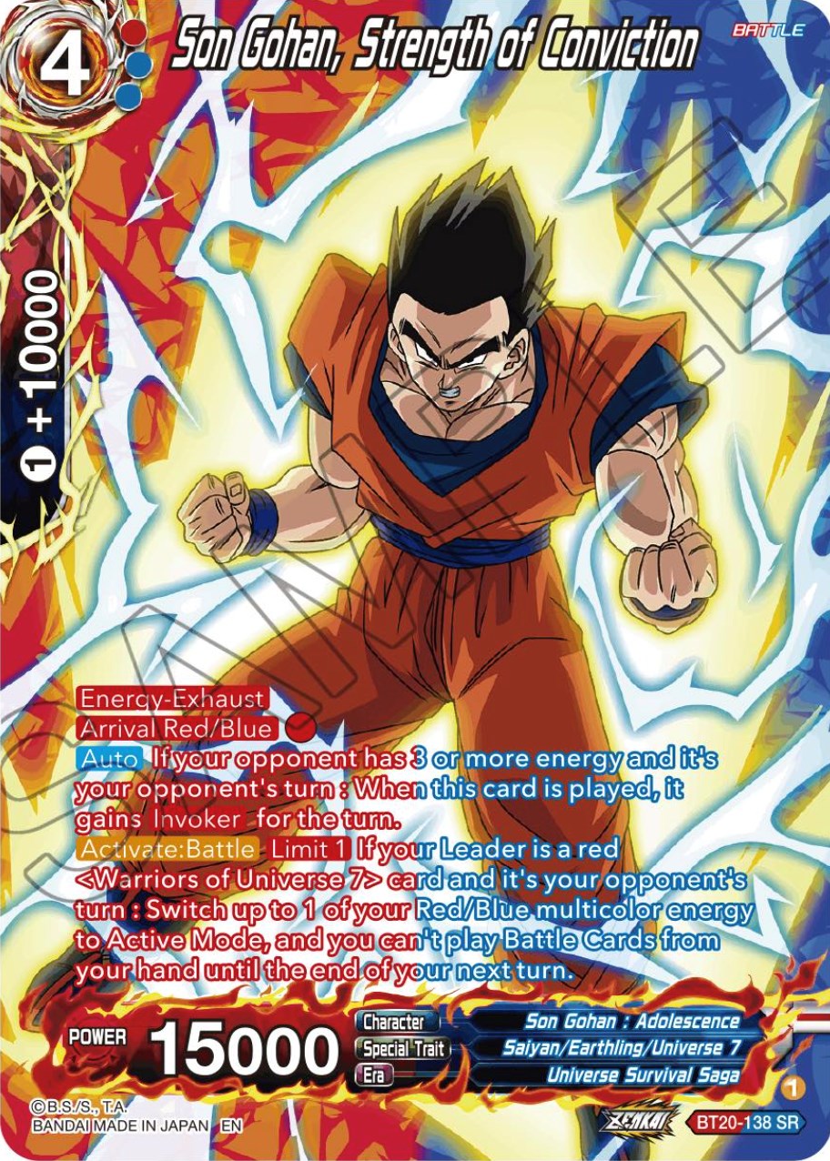 Son Gohan, Strength of Conviction (Silver Foil) (BT20-138) [Power Absorbed] | The Time Vault CA