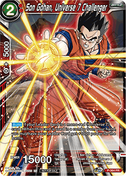 Son Gohan, Universe 7 Challenger (Unison Warrior Series Boost Tournament Pack Vol. 7) (P-364) [Tournament Promotion Cards] | The Time Vault CA