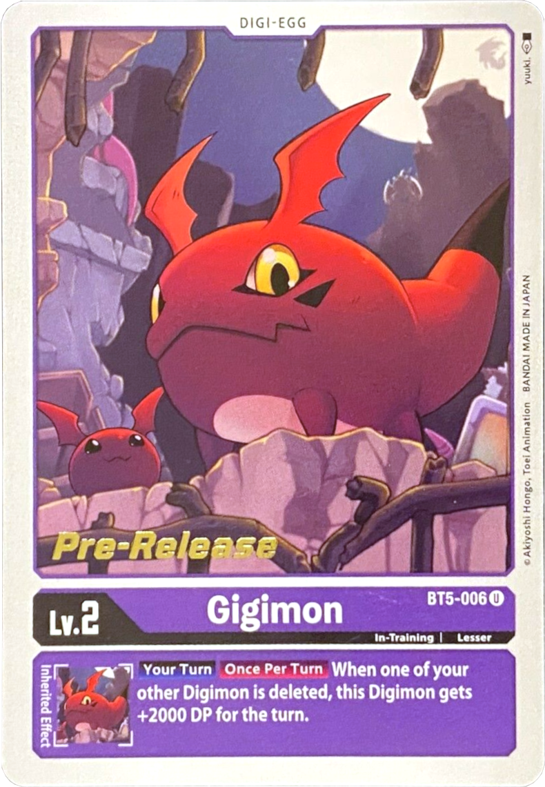 Gigimon [BT5-006] [Battle of Omni Pre-Release Promos] | The Time Vault CA