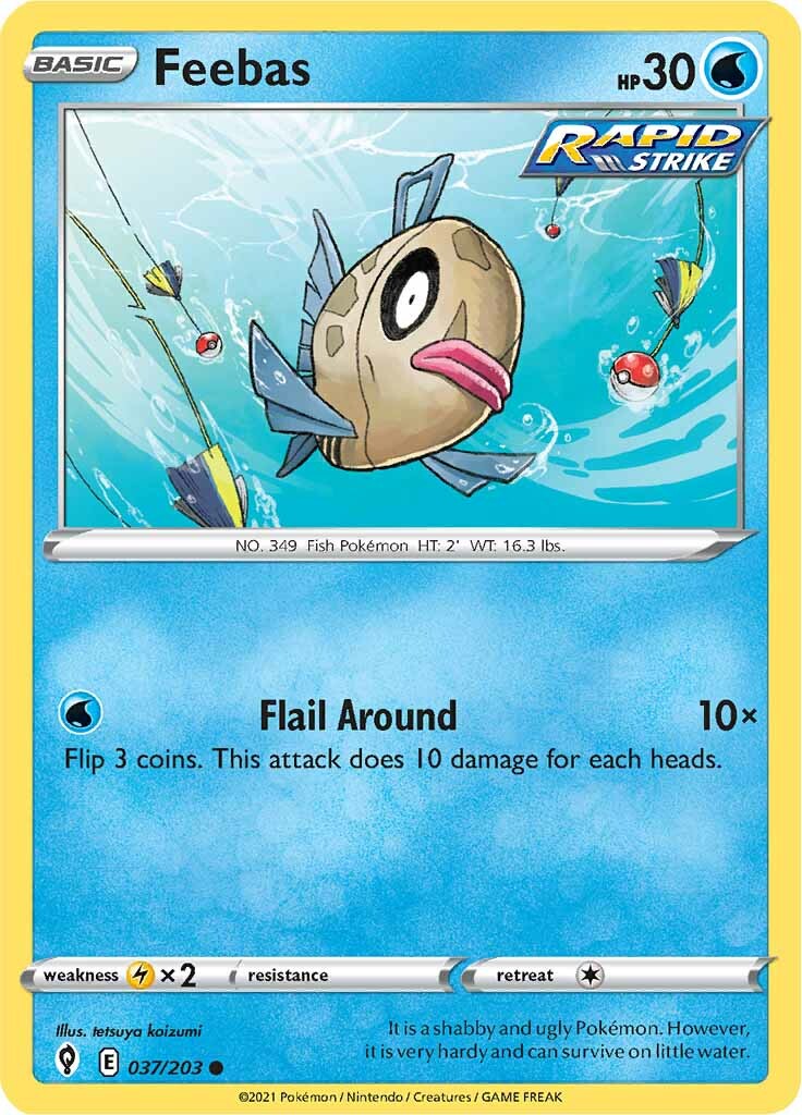 Feebas (037/203) [Sword & Shield: Evolving Skies] | The Time Vault CA