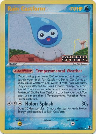 Rain Castform (26/113) (Stamped) [EX: Delta Species] | The Time Vault CA