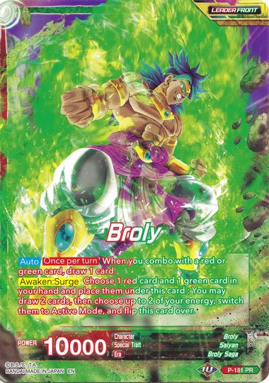 Broly // Broly, Surge of Brutality (Collector's Selection Vol. 1) (P-181) [Promotion Cards] | The Time Vault CA