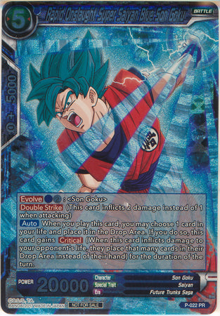 Rapid Onslaught Super Saiyan Blue Son Goku (P-022) [Promotion Cards] | The Time Vault CA