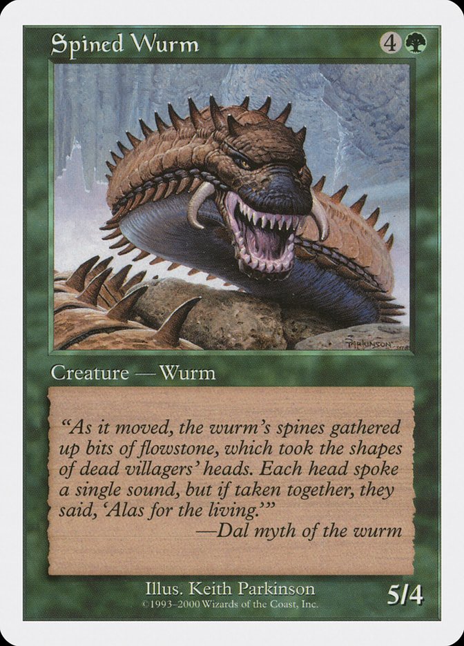 Spined Wurm [Media Promos] | The Time Vault CA