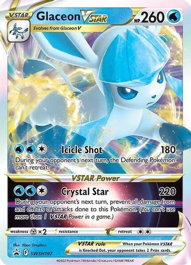 Glaceon VSTAR (SWSH197) (Jumbo Card) [Sword & Shield: Black Star Promos] | The Time Vault CA