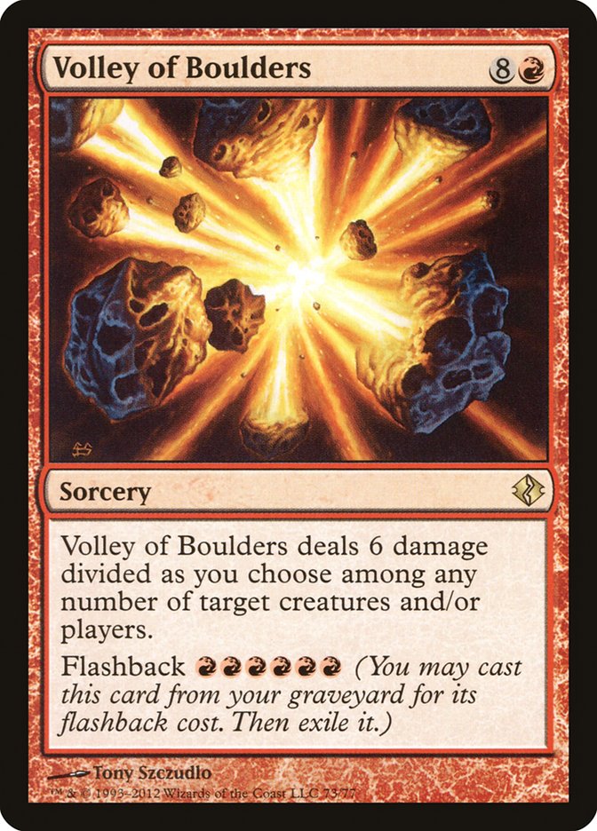 Volley of Boulders [Duel Decks: Venser vs. Koth] | The Time Vault CA
