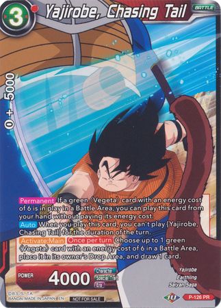 Yajirobe, Chasing Tail (Shop Tournament: Assault of Saiyans) (P-126) [Promotion Cards] | The Time Vault CA