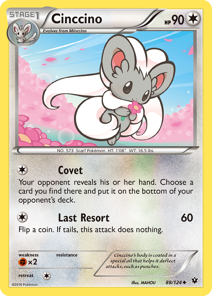 Cinccino (88/124) [XY: Fates Collide] | The Time Vault CA