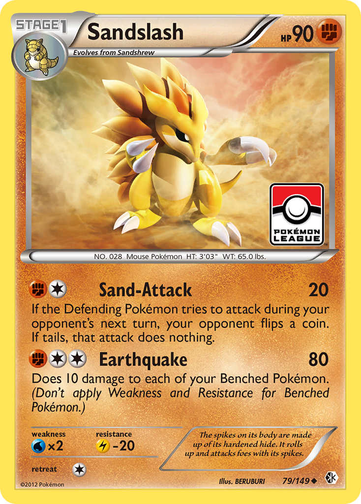 Sandslash (79/149) [Black & White: Boundaries Crossed] | The Time Vault CA