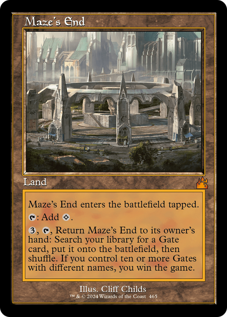 Maze's End (Retro Frame) [Ravnica Remastered] | The Time Vault CA