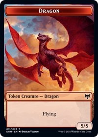 Dragon // Thopter Double-sided Token [Kaldheim Commander Tokens] | The Time Vault CA