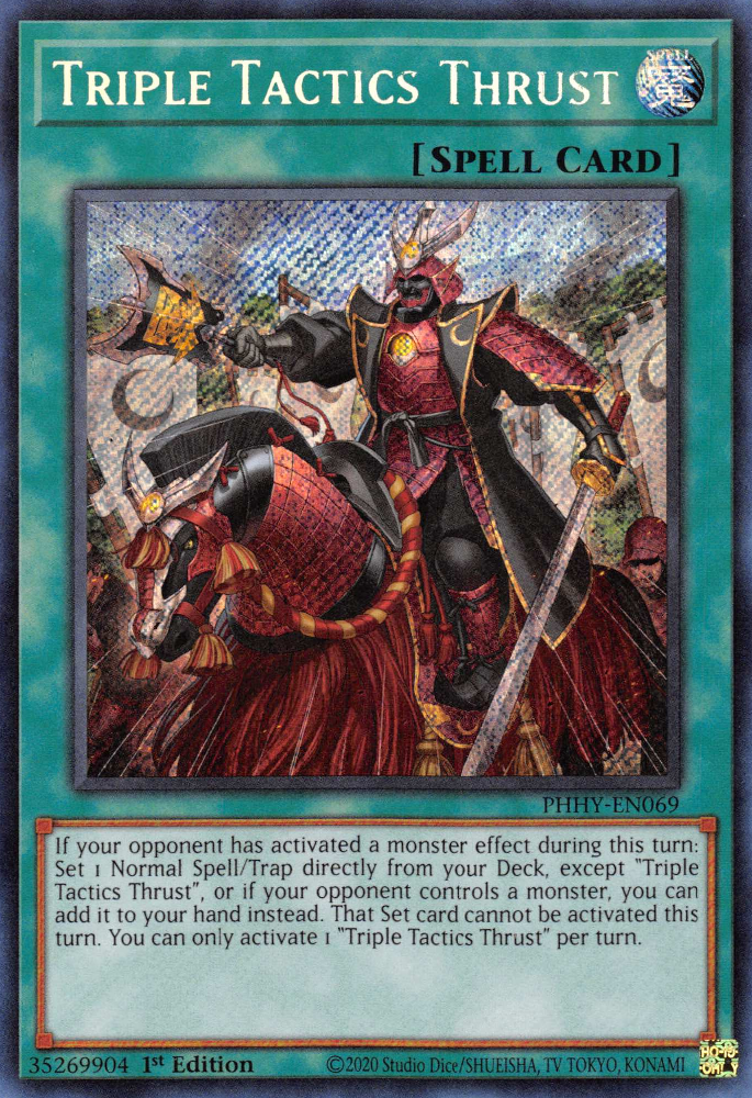 Triple Tactics Thrust [PHHY-EN069] Secret Rare | The Time Vault CA