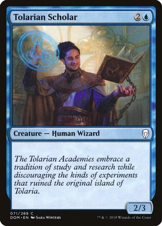 Tolarian Scholar [Dominaria] | The Time Vault CA