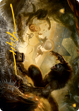 Storm the Festival Art Card (Gold-Stamped Signature) [Innistrad: Midnight Hunt Art Series] | The Time Vault CA