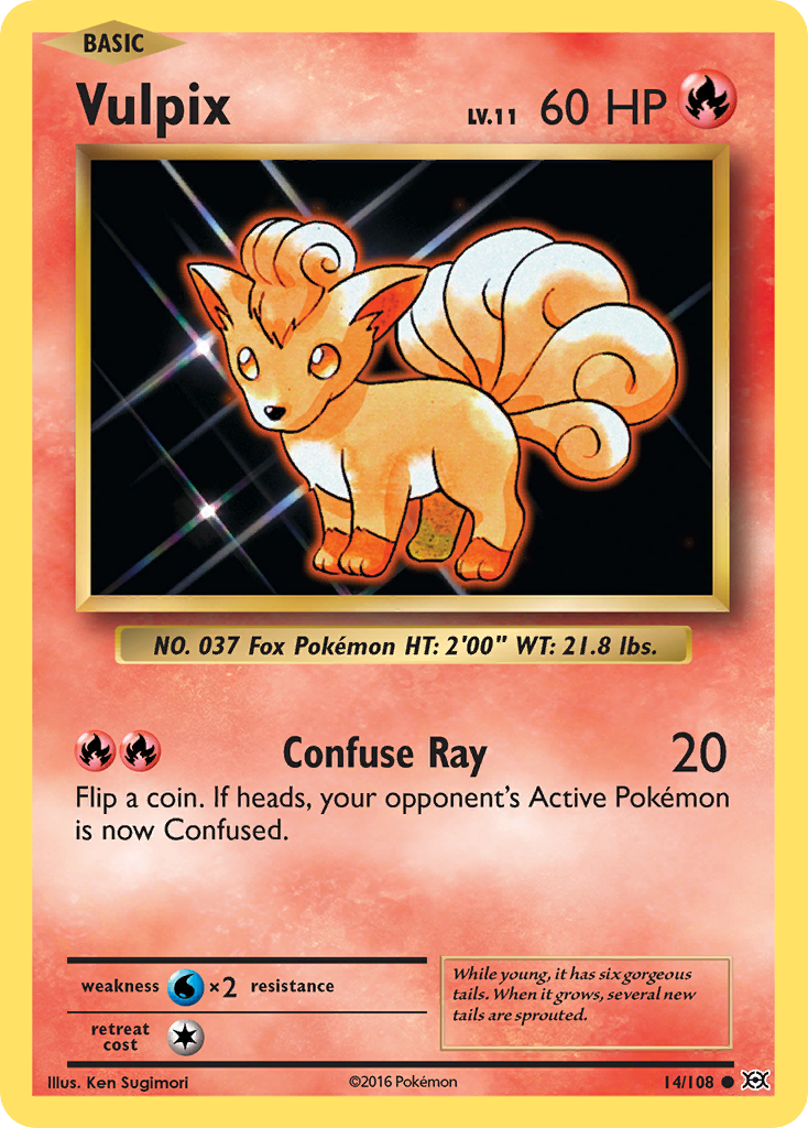 Vulpix (14/108) [XY: Evolutions] | The Time Vault CA