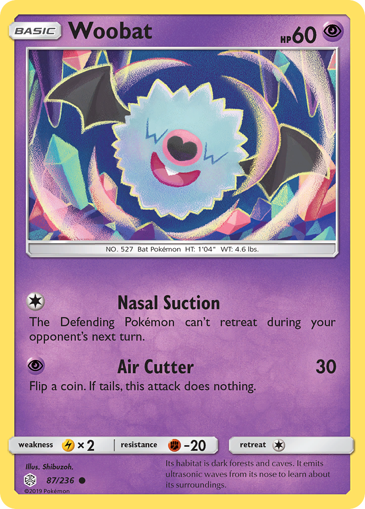 Woobat (87/236) [Sun & Moon: Cosmic Eclipse] | The Time Vault CA