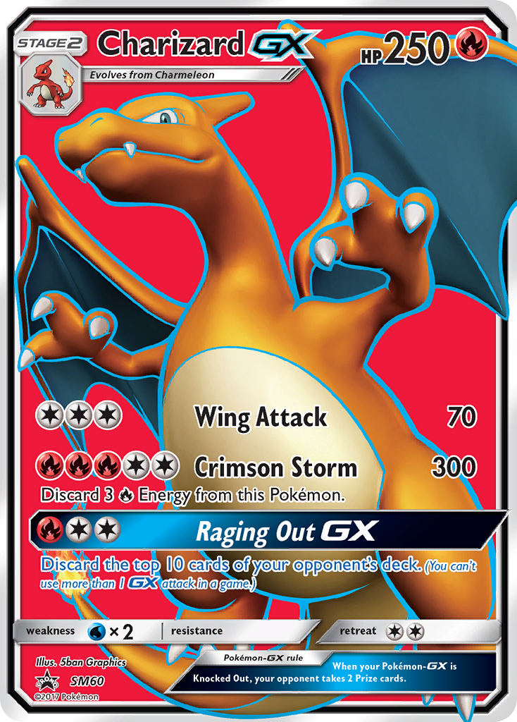 Charizard GX (SM60) [Sun & Moon: Black Star Promos] | The Time Vault CA