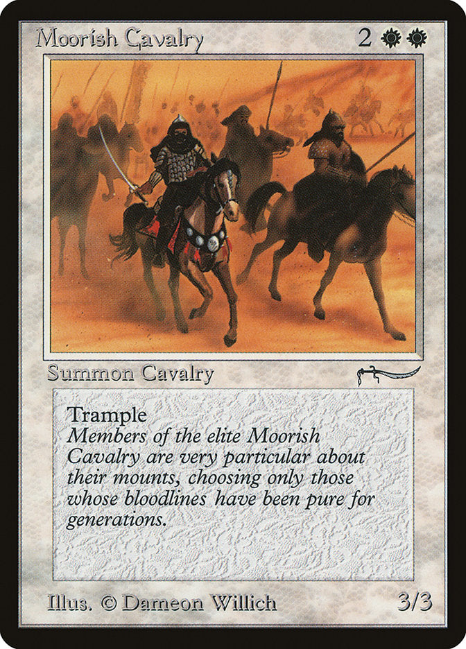 Moorish Cavalry (Light Mana Cost) [Arabian Nights] | The Time Vault CA