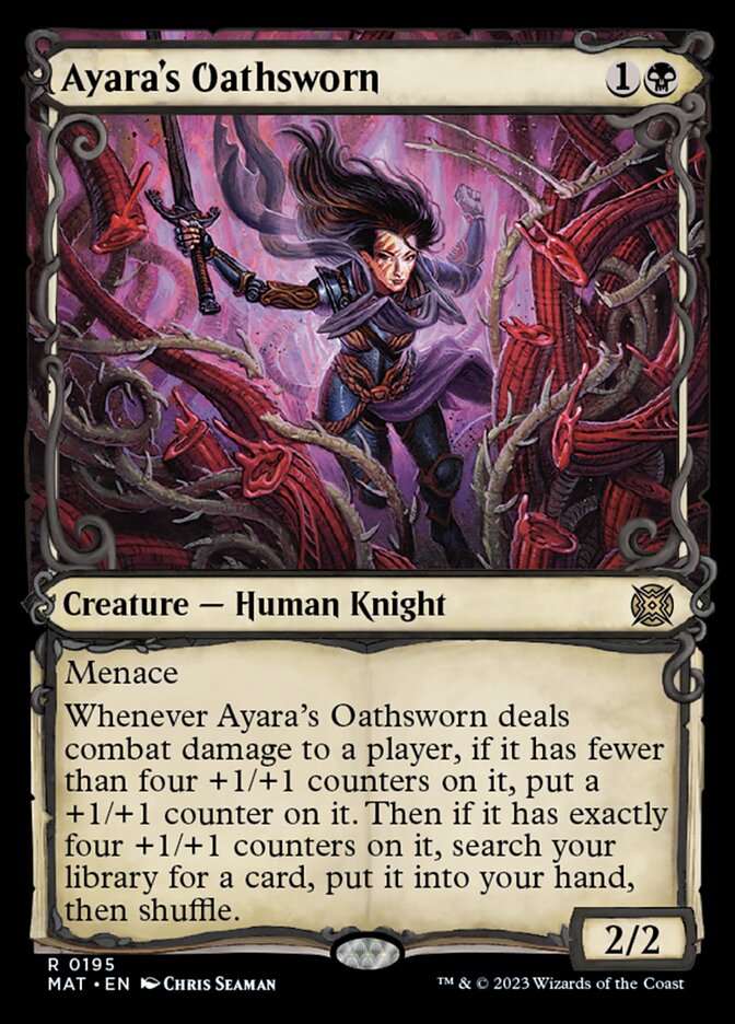 Ayara's Oathsworn (Showcase Halo Foil) [March of the Machine: The Aftermath] | The Time Vault CA