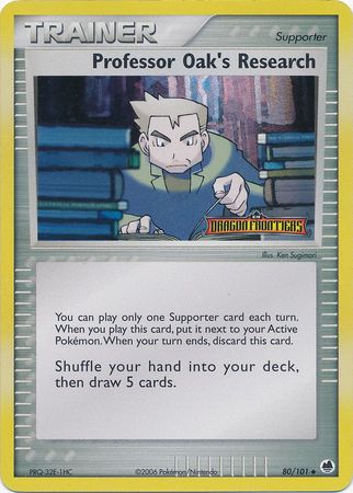 Professor Oak's Research (80/101) (Stamped) [EX: Dragon Frontiers] | The Time Vault CA