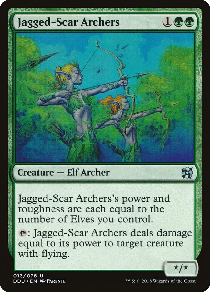 Jagged-Scar Archers [Duel Decks: Elves vs. Inventors] | The Time Vault CA