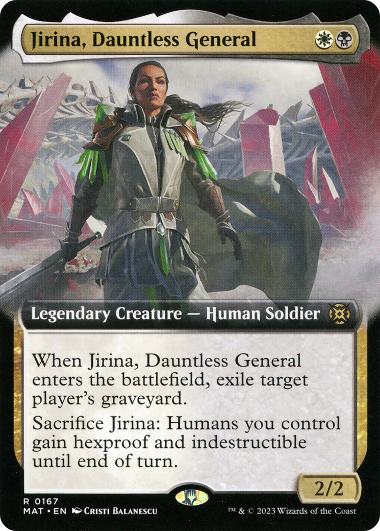 Jirina, Dauntless General (Extended Art) [March of the Machine: The Aftermath] | The Time Vault CA