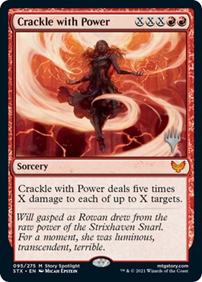 Crackle with Power (Promo Pack) [Strixhaven: School of Mages Promos] | The Time Vault CA