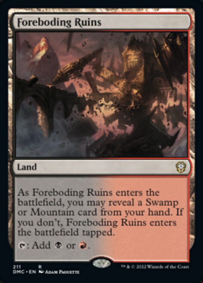 Foreboding Ruins [Dominaria United Commander] | The Time Vault CA