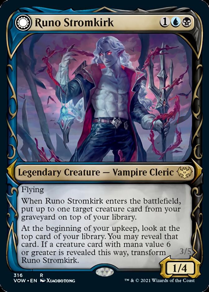 Runo Stromkirk // Krothuss, Lord of the Deep (Showcase Fang Frame) [Innistrad: Crimson Vow] | The Time Vault CA