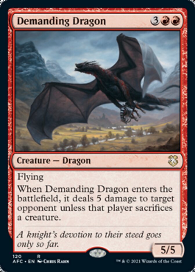 Demanding Dragon [Dungeons & Dragons: Adventures in the Forgotten Realms Commander] | The Time Vault CA