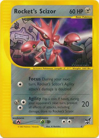 Rocket's Scizor (4) (Winner) [Best of Promos] | The Time Vault CA