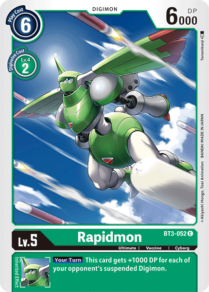 Rapidmon [BT3-052] [Release Special Booster Ver.1.5] | The Time Vault CA