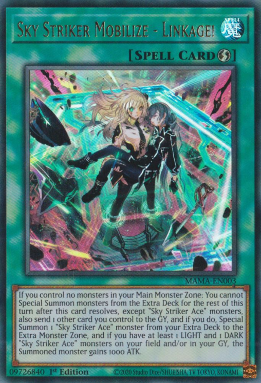 Sky Striker Mobilize - Linkage! [MAMA-EN003] Ultra Rare | The Time Vault CA