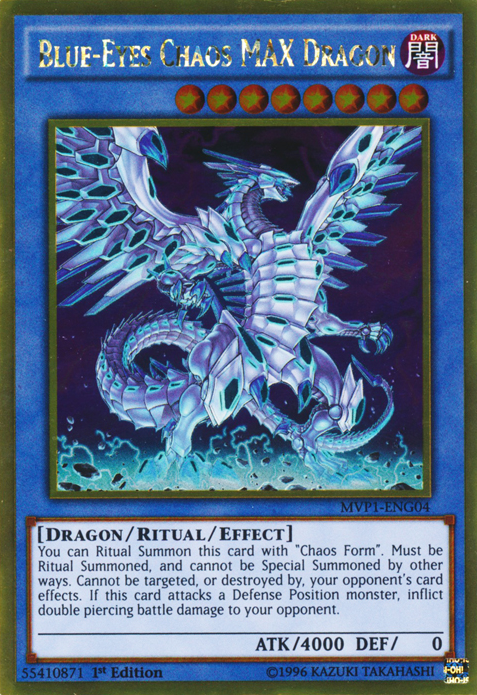 Blue-Eyes Chaos MAX Dragon [MVP1-ENG04] Gold Rare | The Time Vault CA