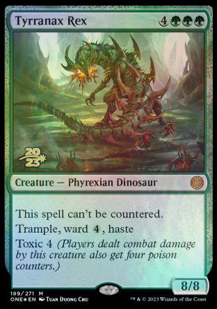 Tyrranax Rex [Phyrexia: All Will Be One Prerelease Promos] | The Time Vault CA