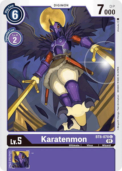 Karatenmon [BT8-078] [New Awakening] | The Time Vault CA