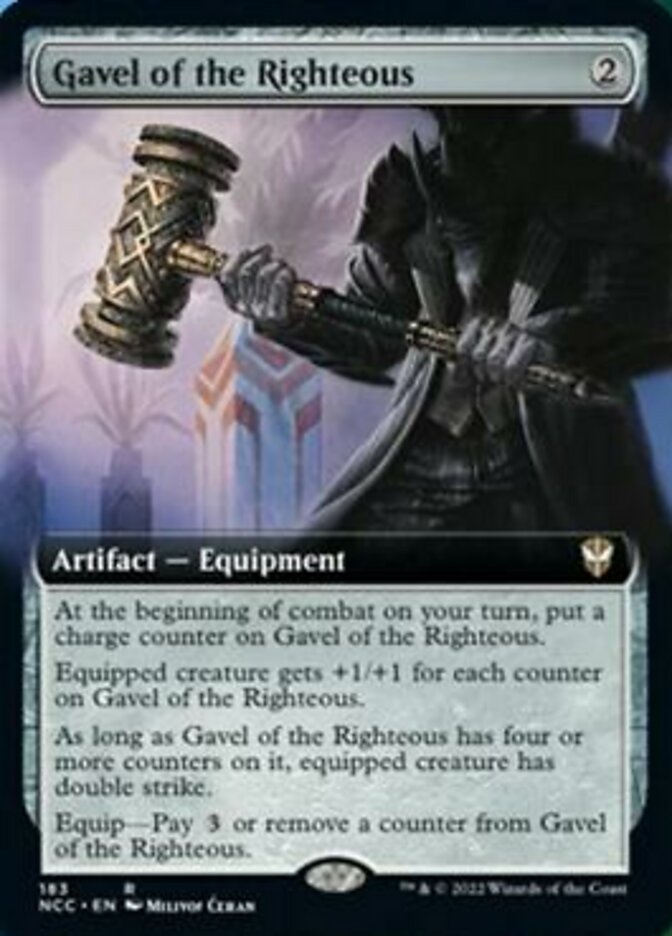 Gavel of the Righteous (Extended Art) [Streets of New Capenna Commander] | The Time Vault CA