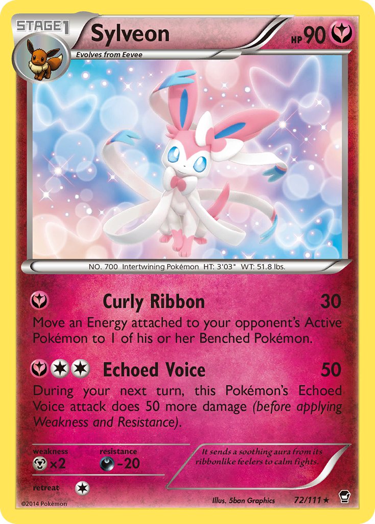 Sylveon (72/111) (Theme Deck Exclusive) [XY: Furious Fists] | The Time Vault CA