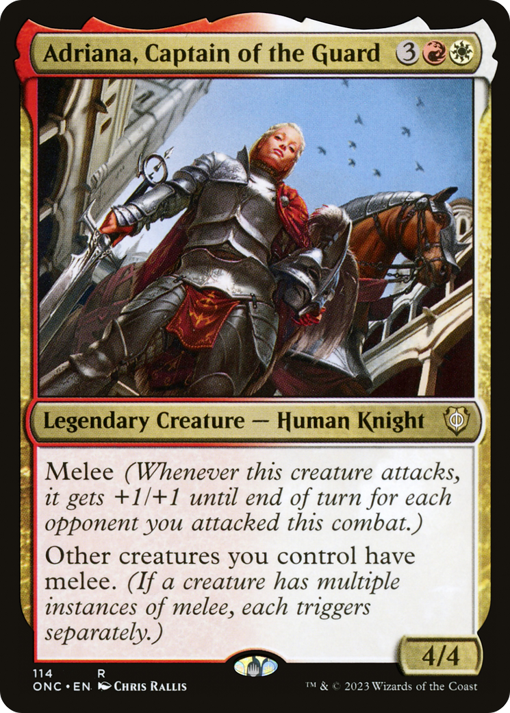 Adriana, Captain of the Guard [Phyrexia: All Will Be One Commander] | The Time Vault CA